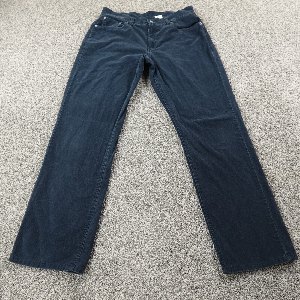 VTG Levis Jeans Womens 14 Blue Velvet Pants 505 Lower Rise Straight Soft 00s Y2K